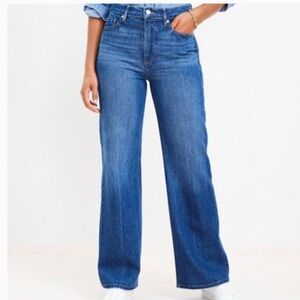 Loft the wide leg jeans